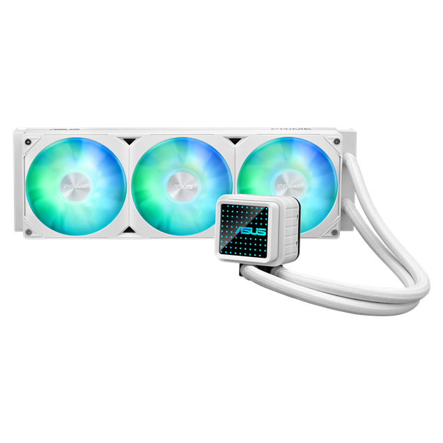 ASUS Prime LC 360 ARGB White Edition 360mm Liquid CPU Cooler in White